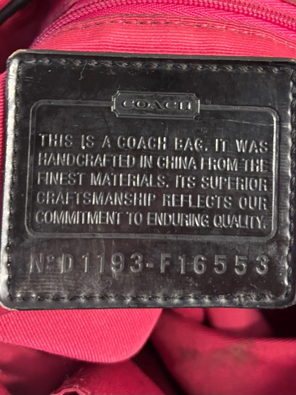 Vintage Y2K Coach Kyra Signature Messenger Bag, style F16553.